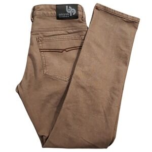 Bulletprufe Jeans‎ Mens 30x32 Brown Straight Leg Pant Slim Durable Comfort Denim